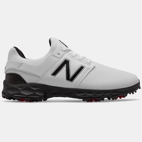 Gel Cushioned Sneakers Rugged Grip Trainers New Balance Fresh Foam LinksPro Golf Shoes - White Everyday Shoes Shock-Absorbing Shoes