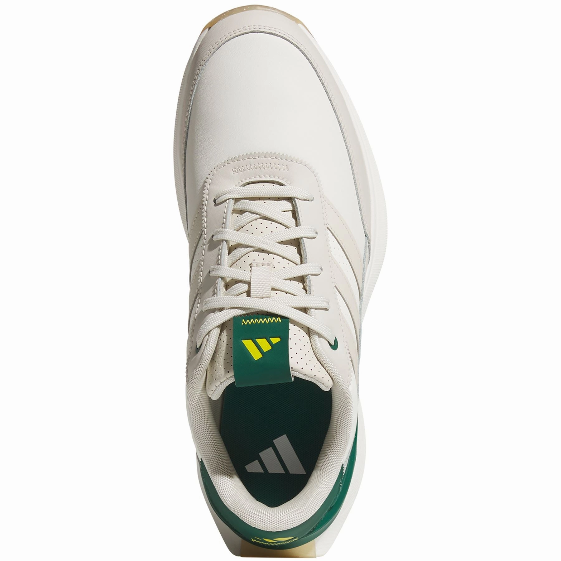 S2G Spikeless Leather 24 Golf Shoes White/Alumina/Green Adidas Men's Sportswear