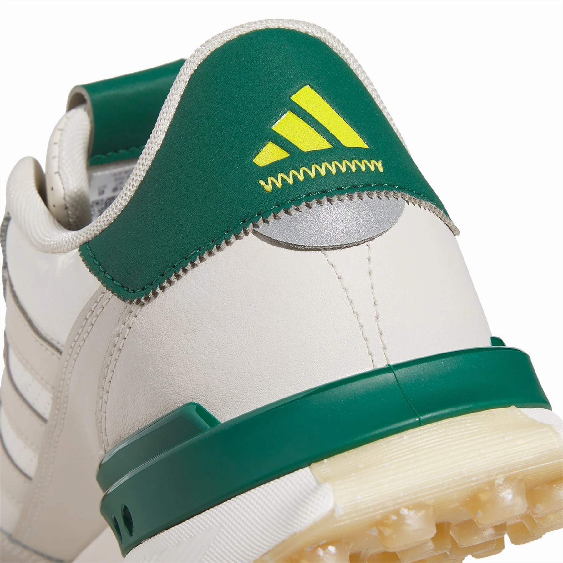 S2G Spikeless Leather 24 Golf Shoes White/Alumina/Green Adidas Men's Sportswear