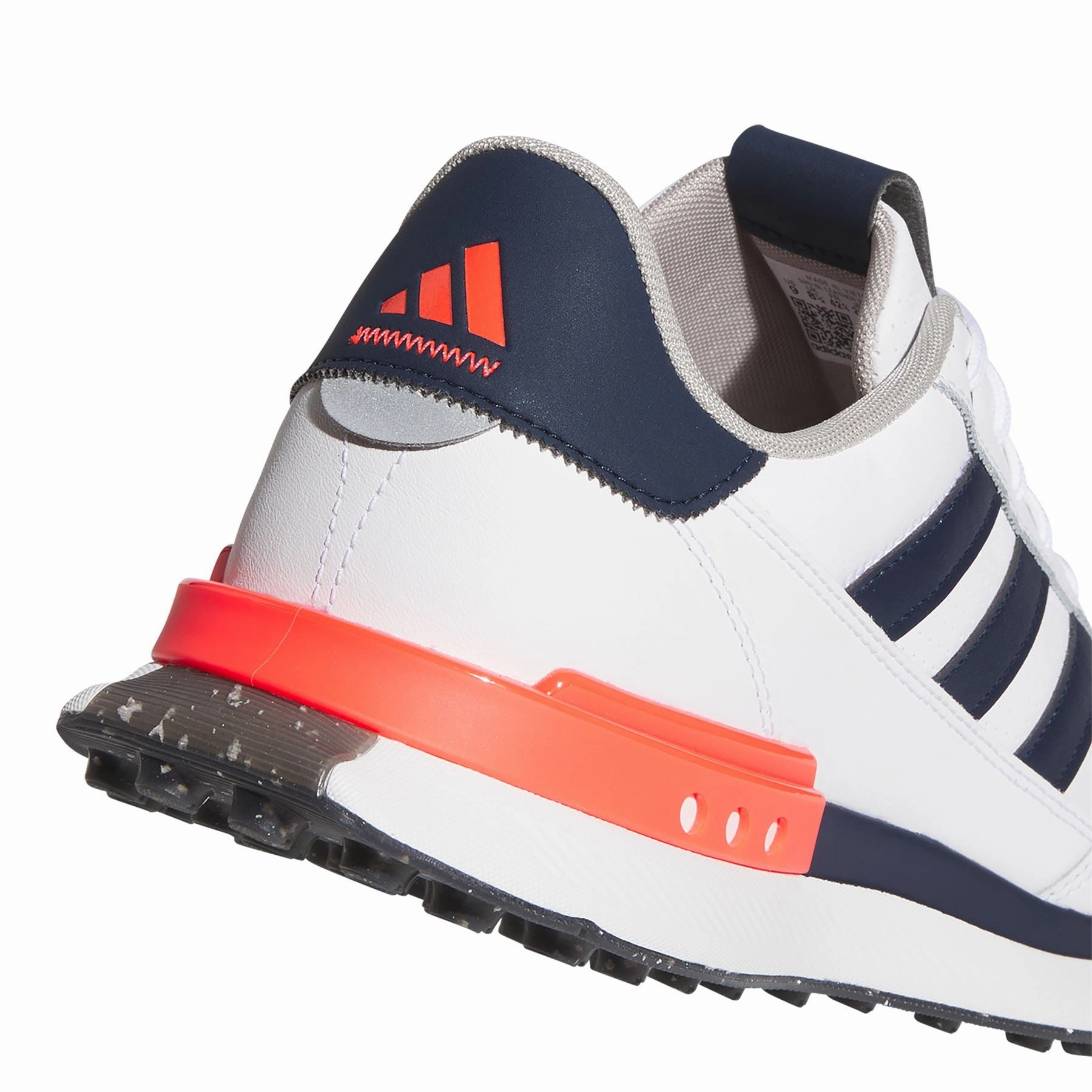 S2G Spikeless Leather 24 Golf Shoes White/Navy/Red Adidas Men's Sportswear