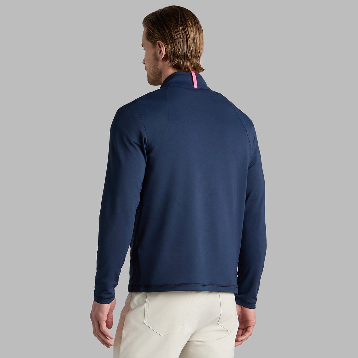 S&T Brushed Back Tech Quarter Zip Mid Layer Twilight G/Fore Men's Fashion