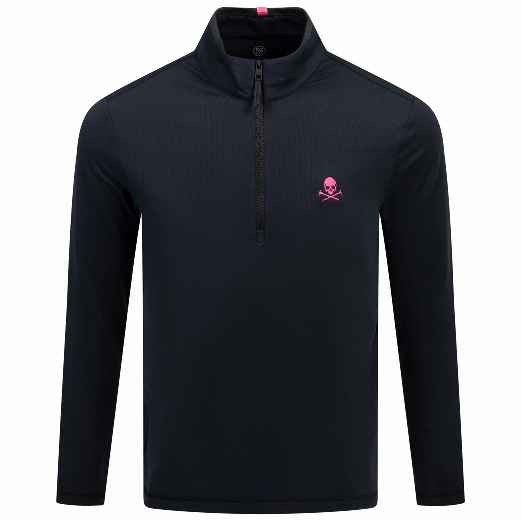 S&T TG X Highlight Brushed Back Tech Quarter Zip Mid Layer Onyx G/Fore men's golf fashion