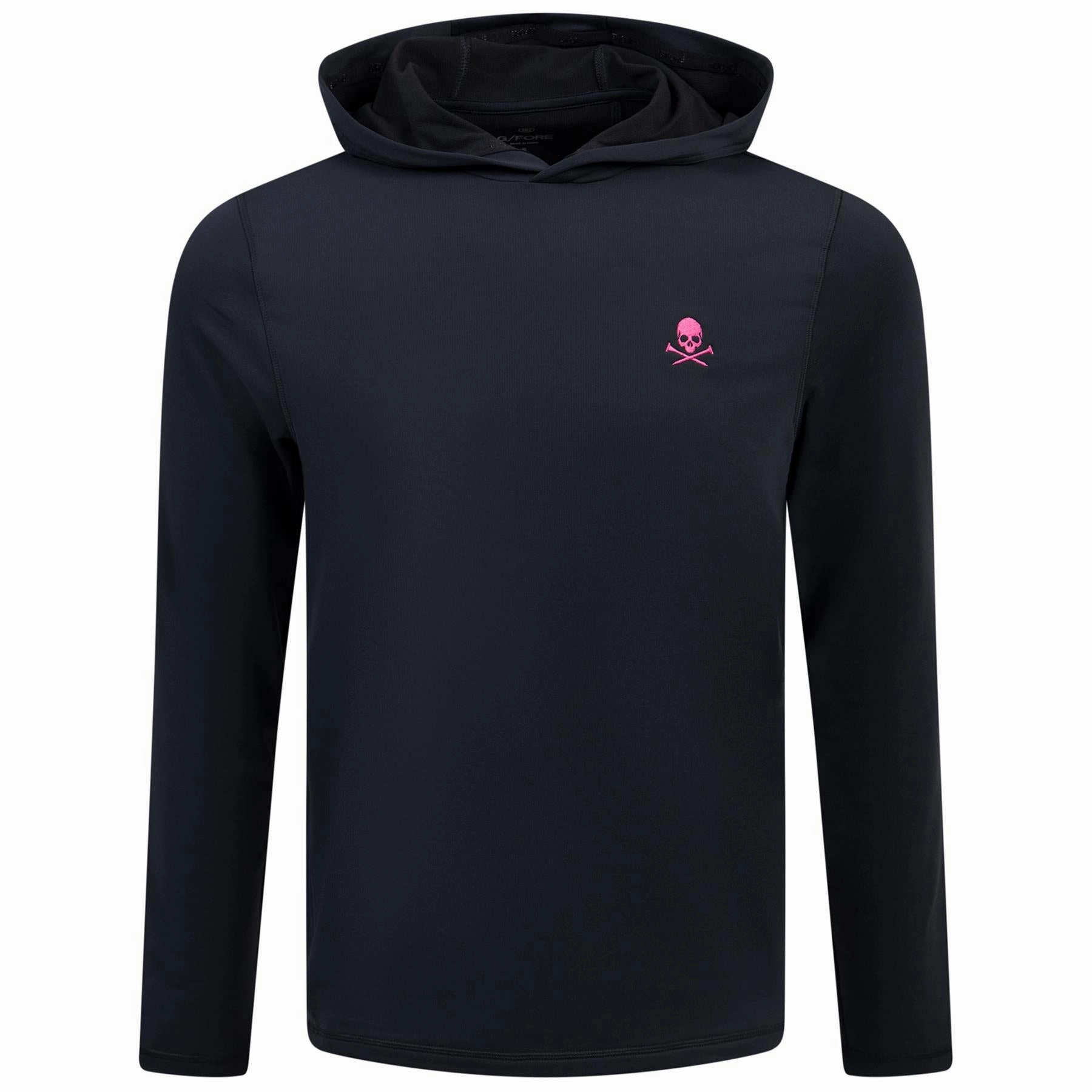 S&T TG X Highlight Brushed Back Tech Terry Hoodie Onyx G/Fore men's golf fashion