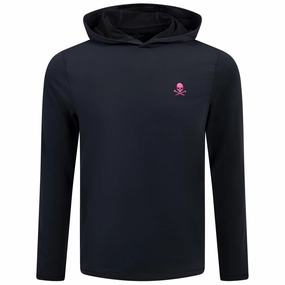 S&T TG X Highlight Brushed Back Tech Terry Hoodie Onyx G/Fore men's golf fashion