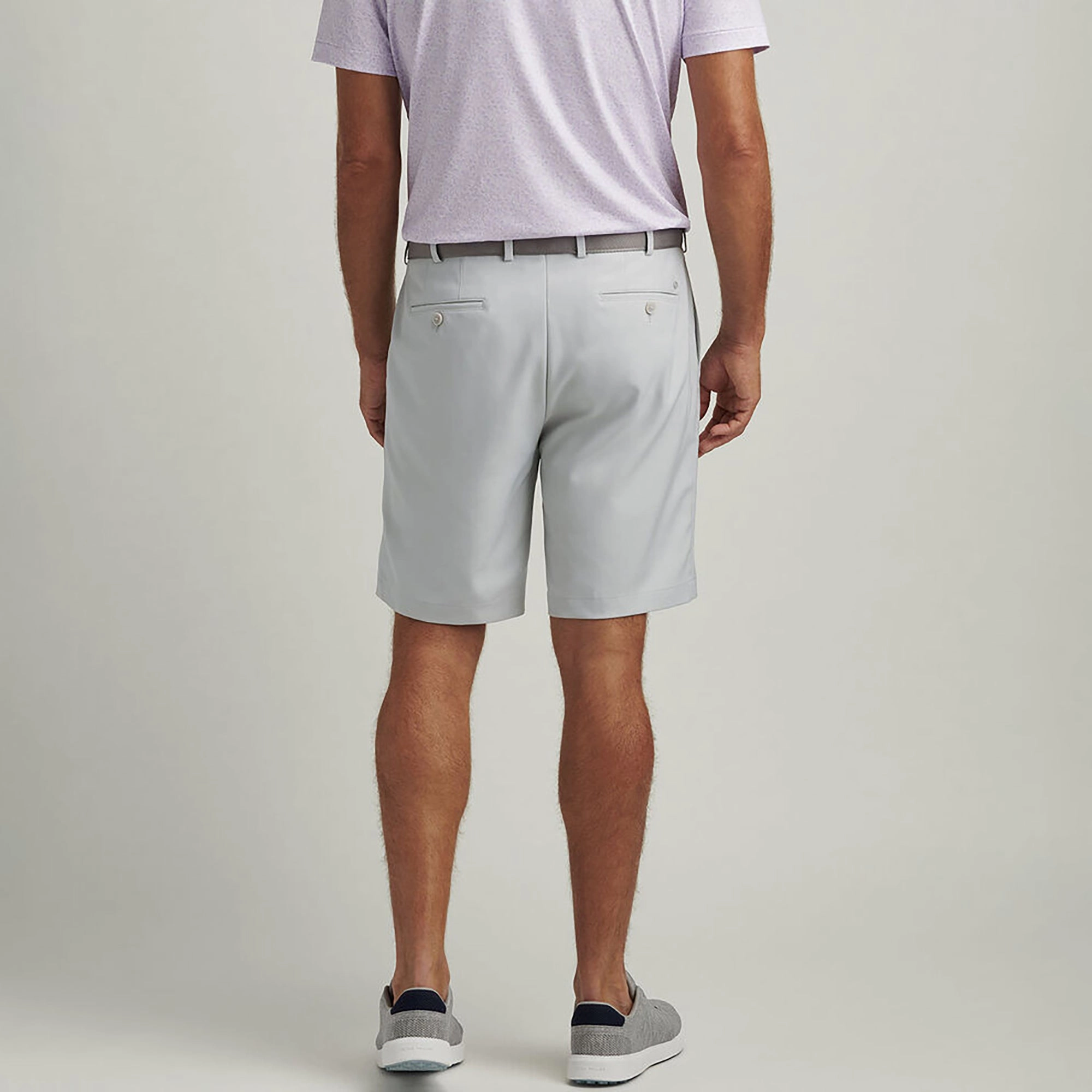 Salem Performance Classic Fit Shorts British Grey Peter Millar Menswear Collection