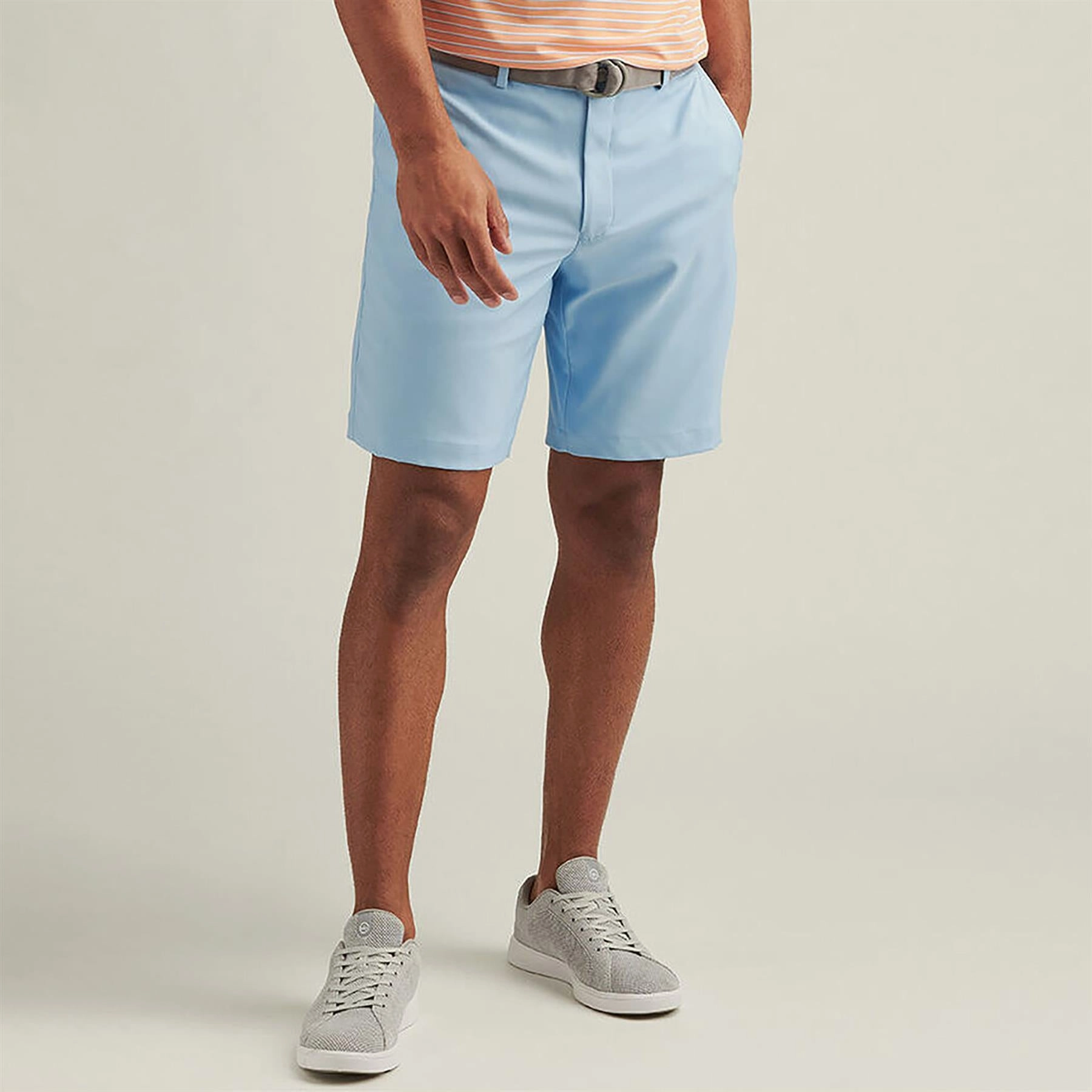 Salem Performance Classic Fit Shorts Cottage Blue Peter Millar clothing for men