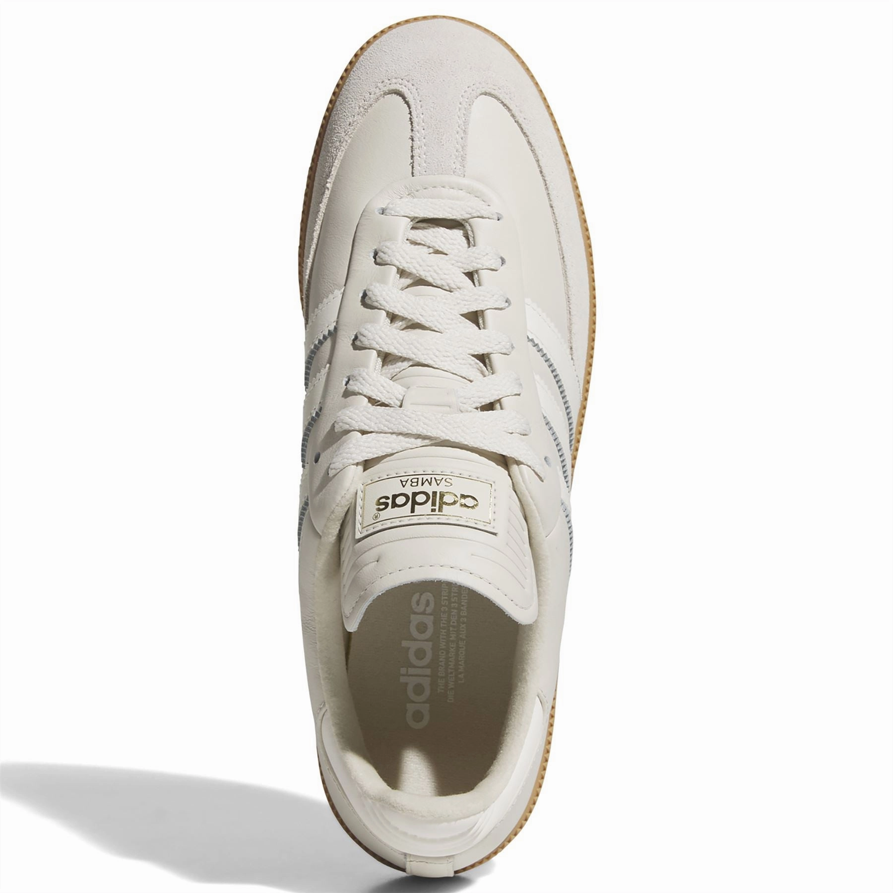 Samba Spikeless Golf Shoes Alumina/White Adidas Men's Apparel