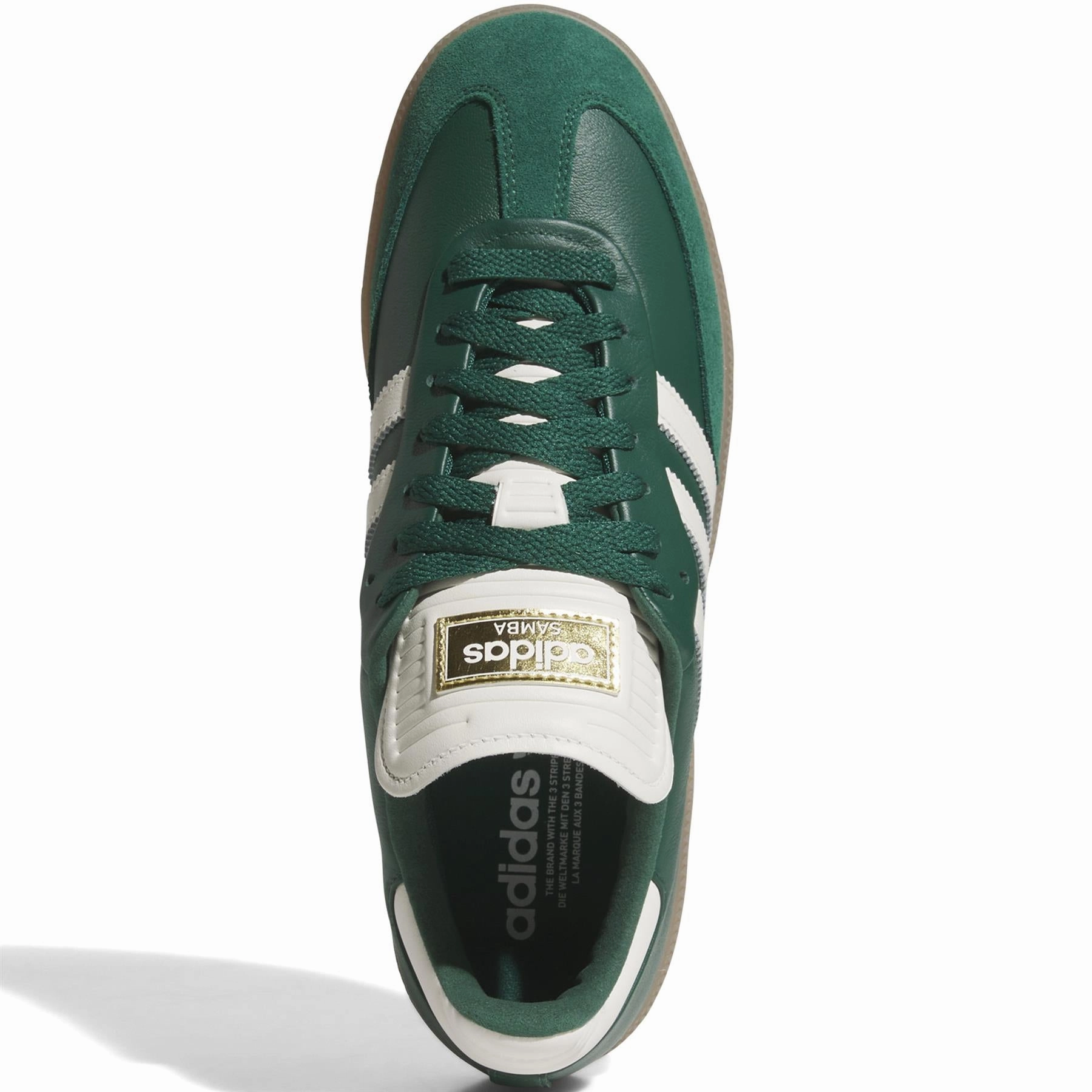 Samba Spikeless Golf Shoes Collegiate Green/Off White/Gum Adidas Men's Apparel