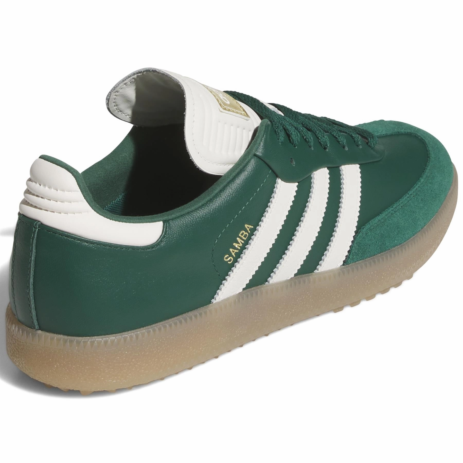 Samba Spikeless Golf Shoes Collegiate Green/Off White/Gum Adidas Men's Apparel