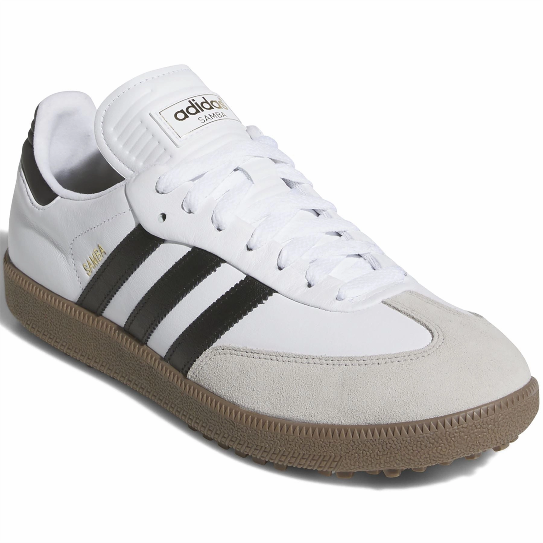 Samba Spikeless Golf Shoes Footwear White/Core Black Adidas Men's Apparel