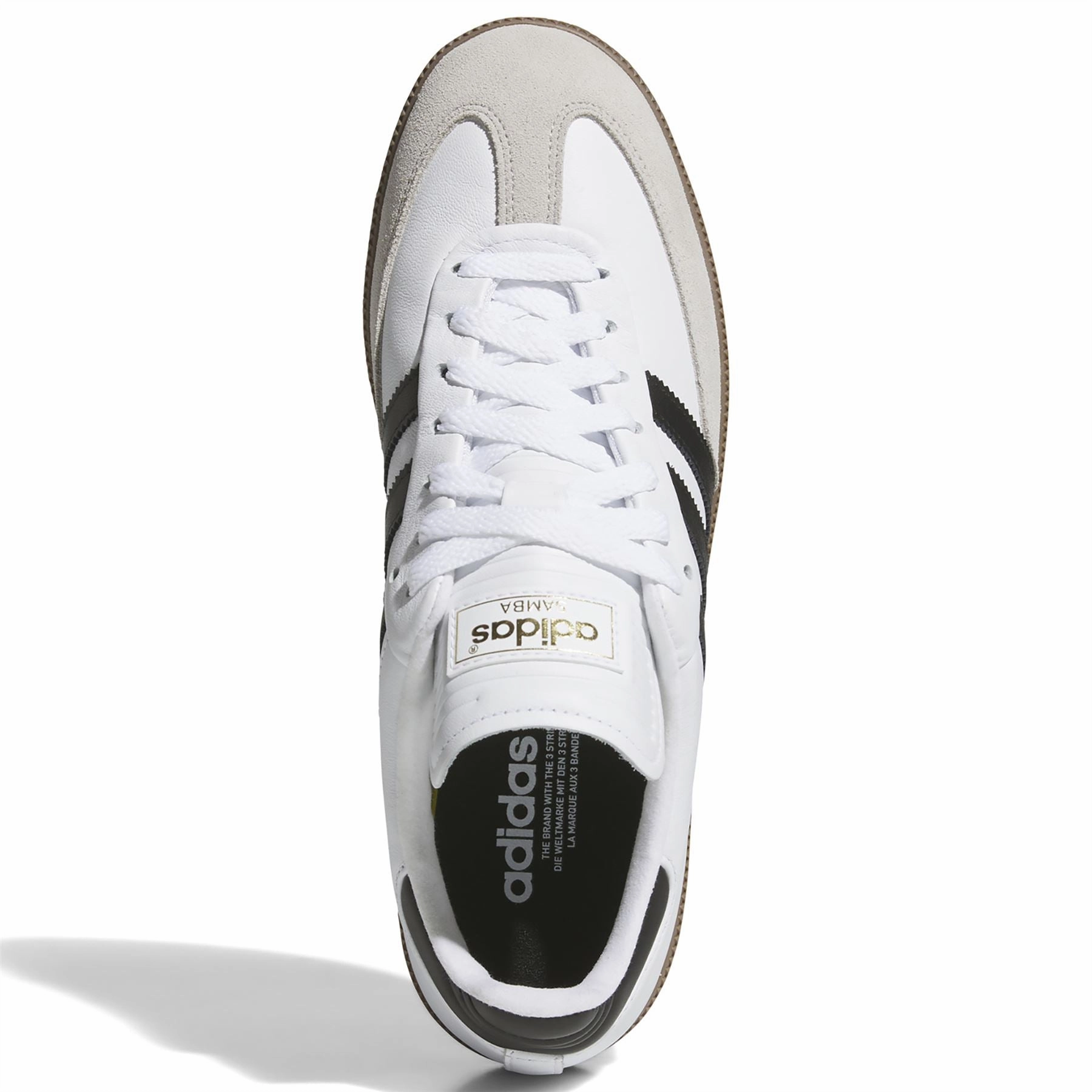 Samba Spikeless Golf Shoes Footwear White/Core Black Adidas Men's Apparel
