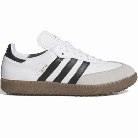 Samba Spikeless Golf Shoes Footwear White/Core Black Adidas sportswear for men