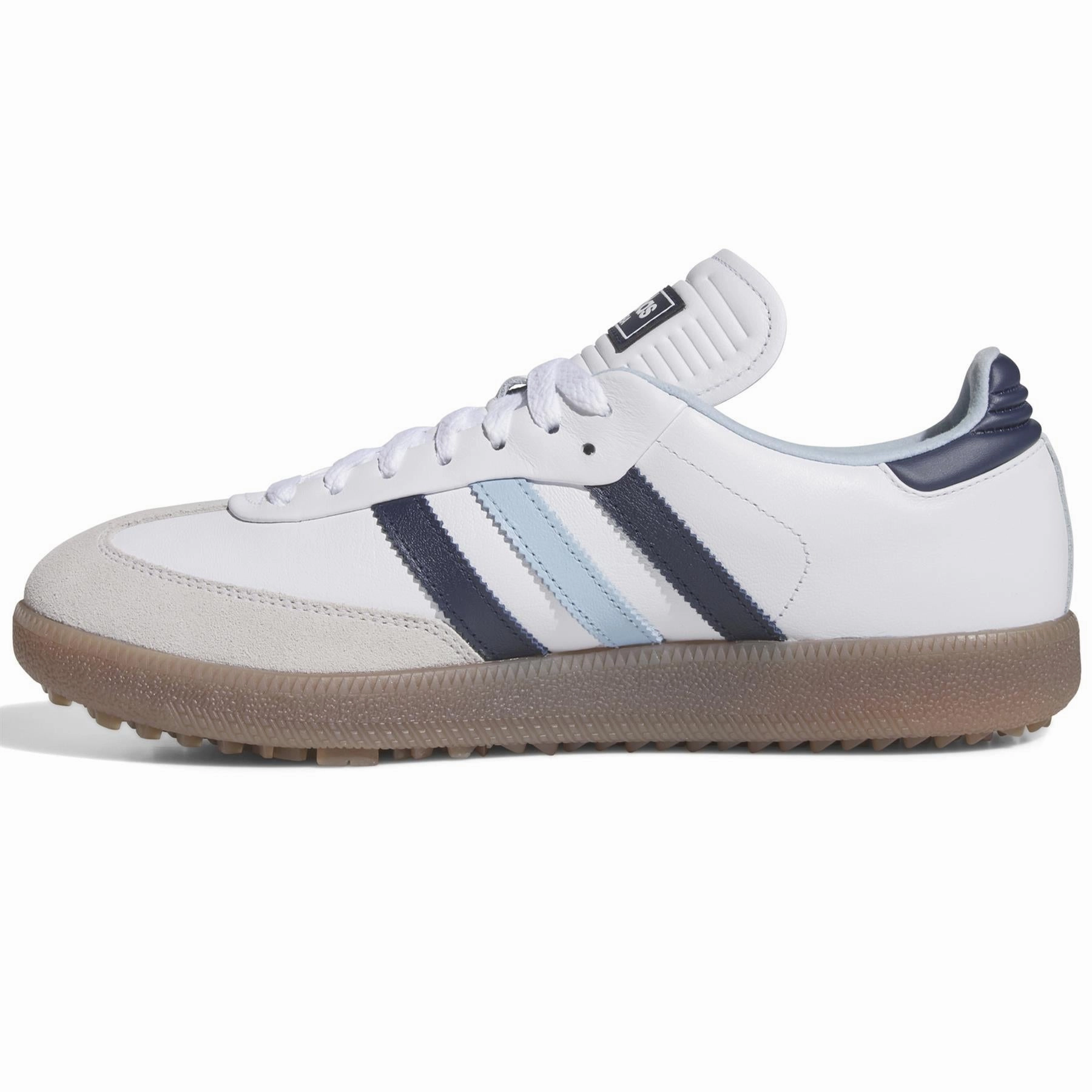 Samba Spikeless Golf Shoes Footwear White/Night Indigo/Clear Sky Adidas Men's Apparel