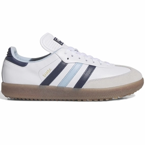 Samba Spikeless Golf Shoes Footwear White/Night Indigo/Clear Sky Adidas sportswear for men