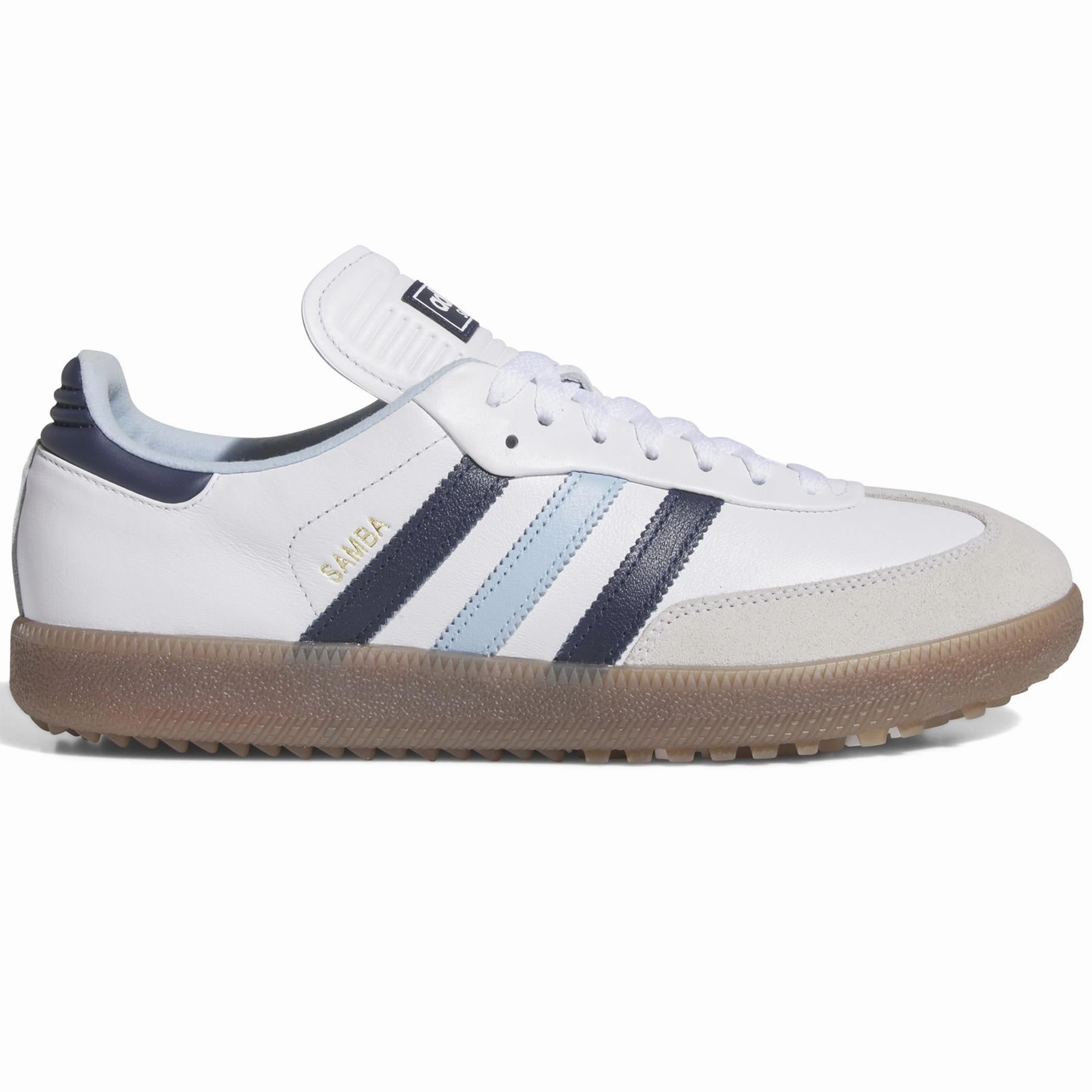 Samba Spikeless Golf Shoes Footwear White/Night Indigo/Clear Sky Adidas sportswear for men