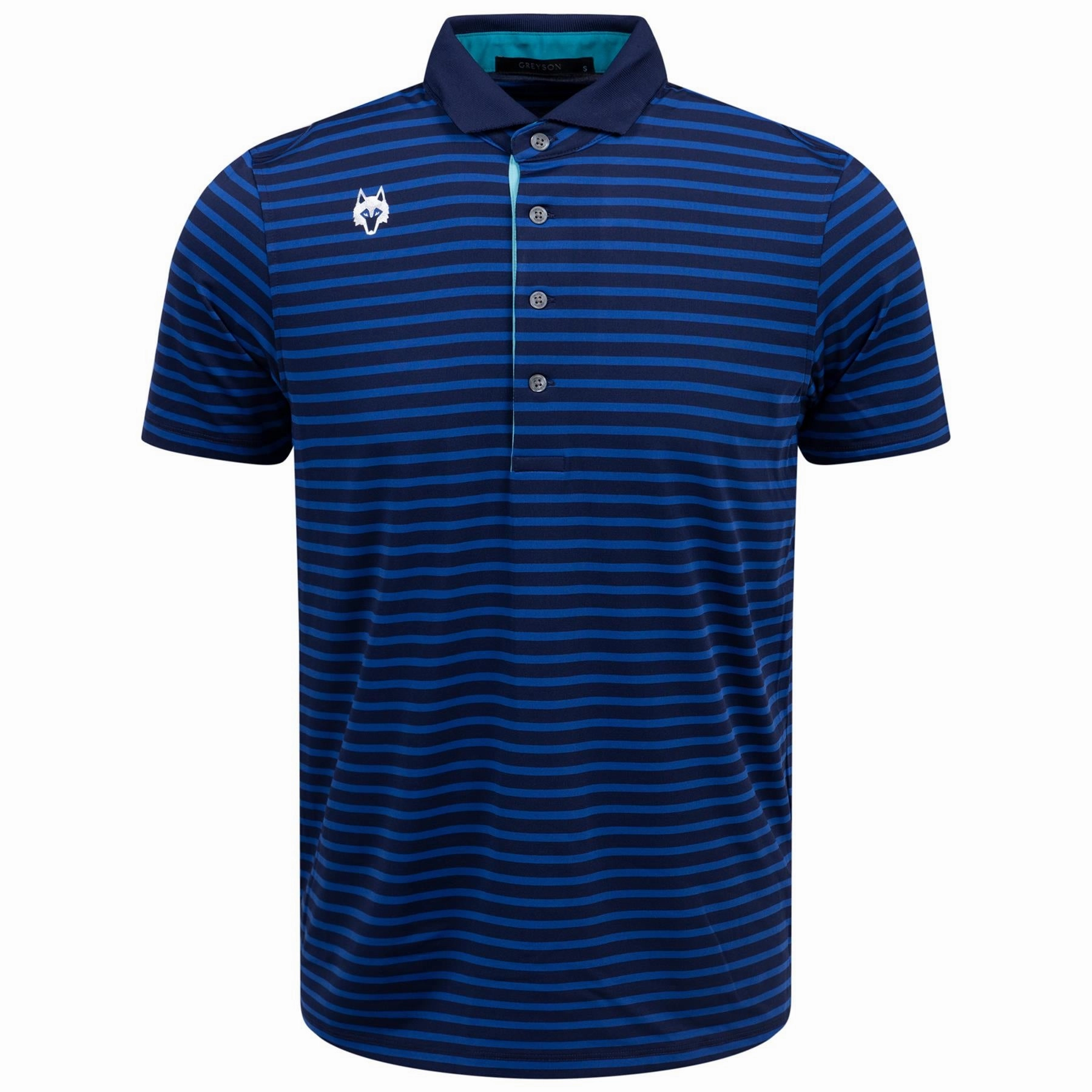 Santa Ana Polo Maltese Blue/Iona Greyson men's premium golf clothing