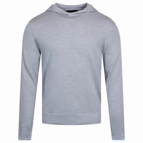 Saratoga Hoodie Light Grey Heather Greyson men's premium golf clothing