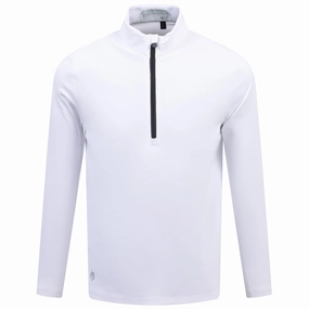 Sequoia Quarter Zip Mid Layer Arctic Greyson men's premium golf clothing