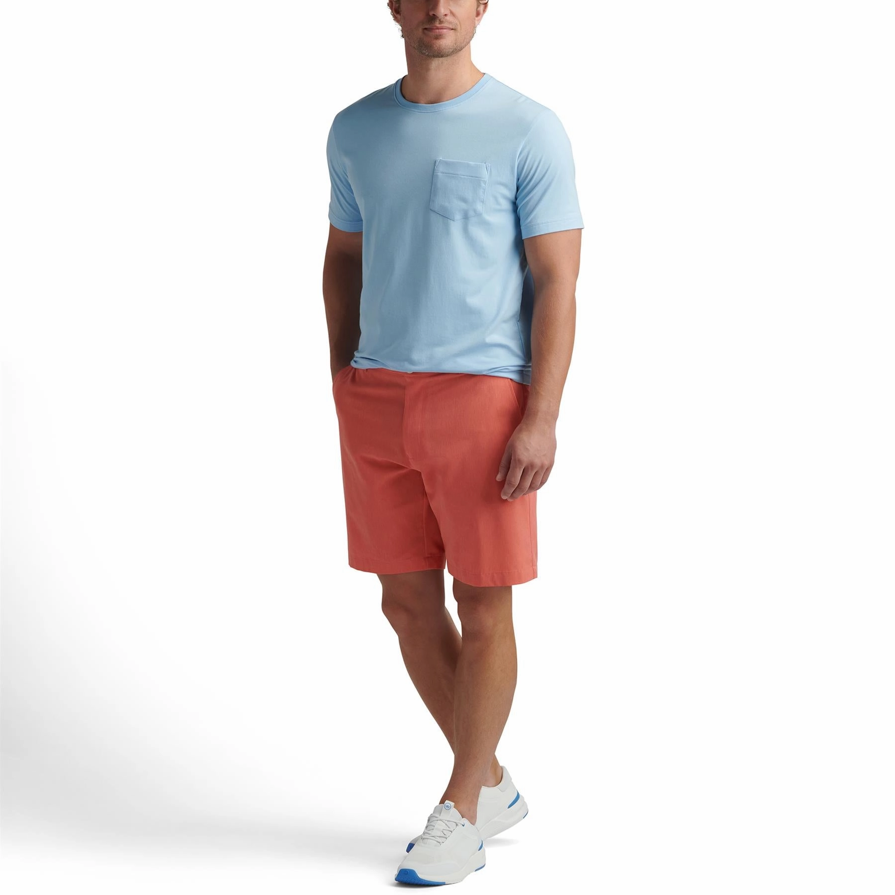 Shackleford Gingham Performance Hybrid Shorts Azalea Peter Millar clothing for men