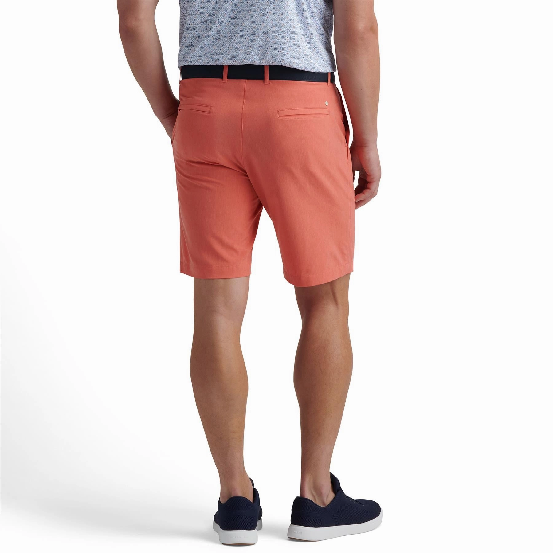 Shackleford Gingham Performance Hybrid Shorts Azalea Peter Millar Menswear Collection