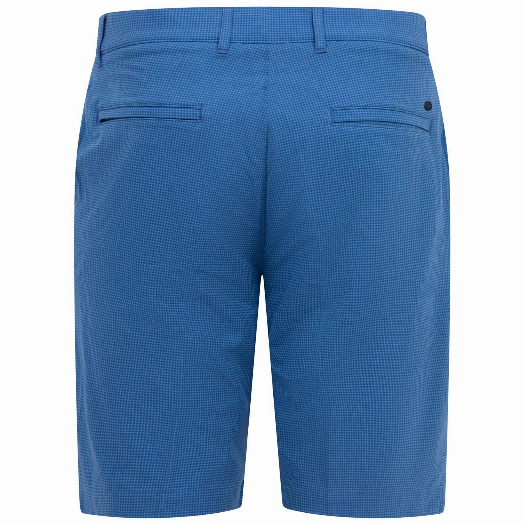 Shackleford Gingham Performance Hybrid Shorts Sailor Blue Peter Millar Menswear Collection