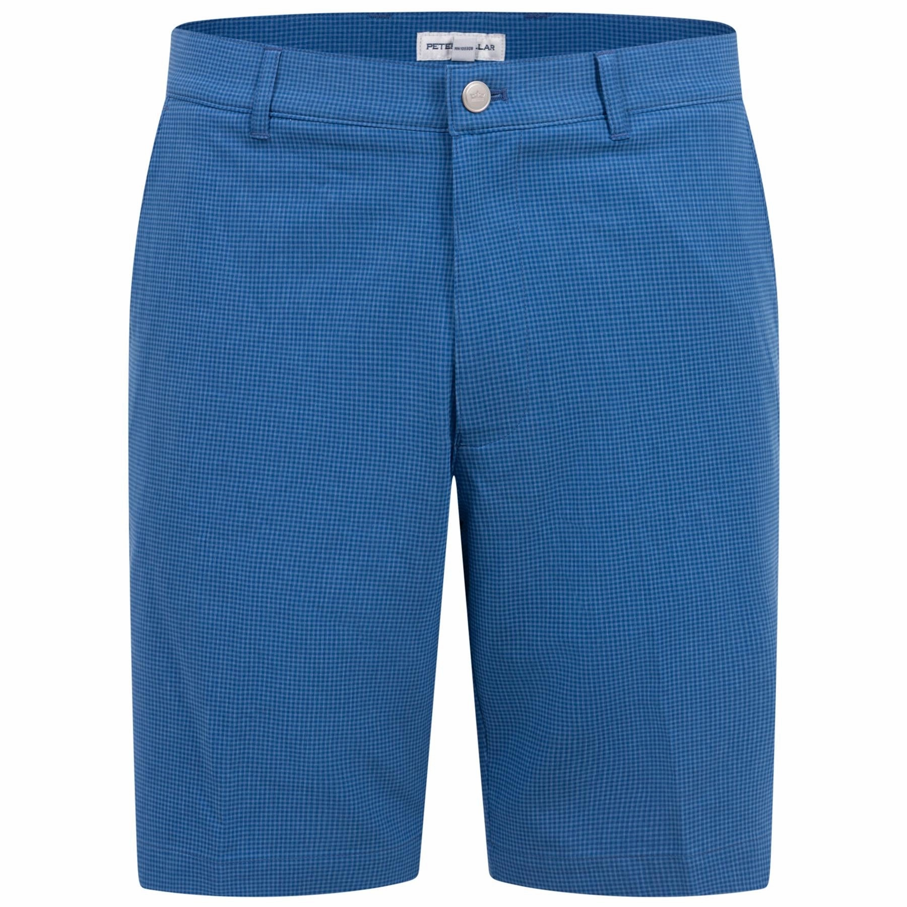 Shackleford Gingham Performance Hybrid Shorts Sailor Blue Peter Millar clothing for men