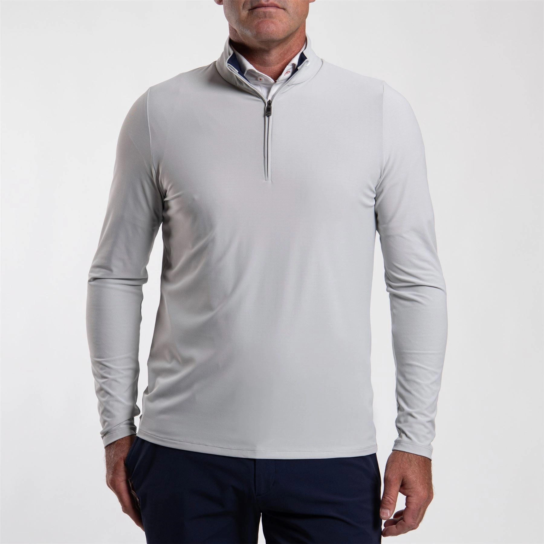 Shift Half Zip Mid Layer Alloy KJUS Men's Performance Clothing