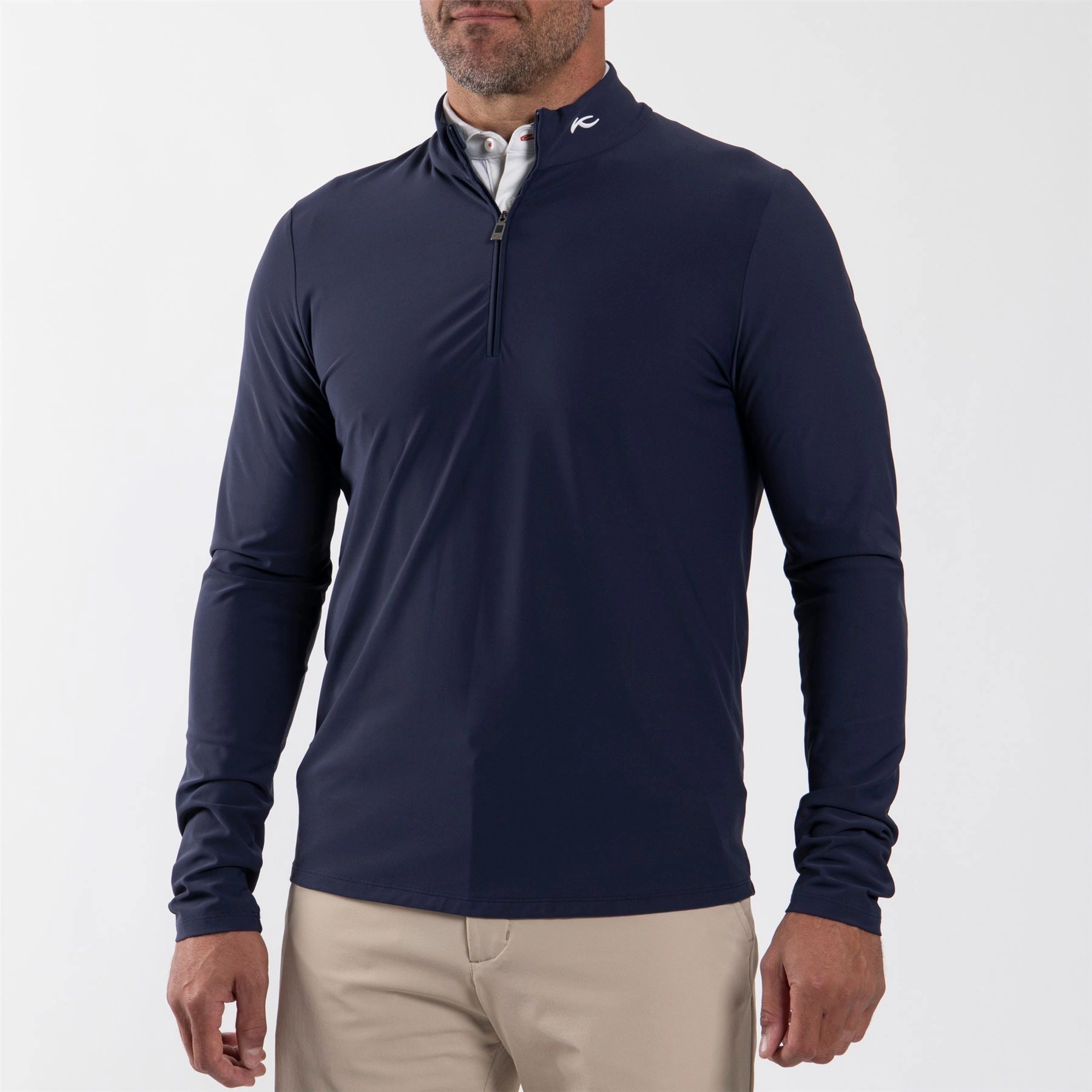Shift Half Zip Mid Layer Atlanta Blue Kjus men's performance outerwear