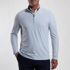 Shift Half Zip Mid Layer Powder Blue Kjus men's performance outerwear