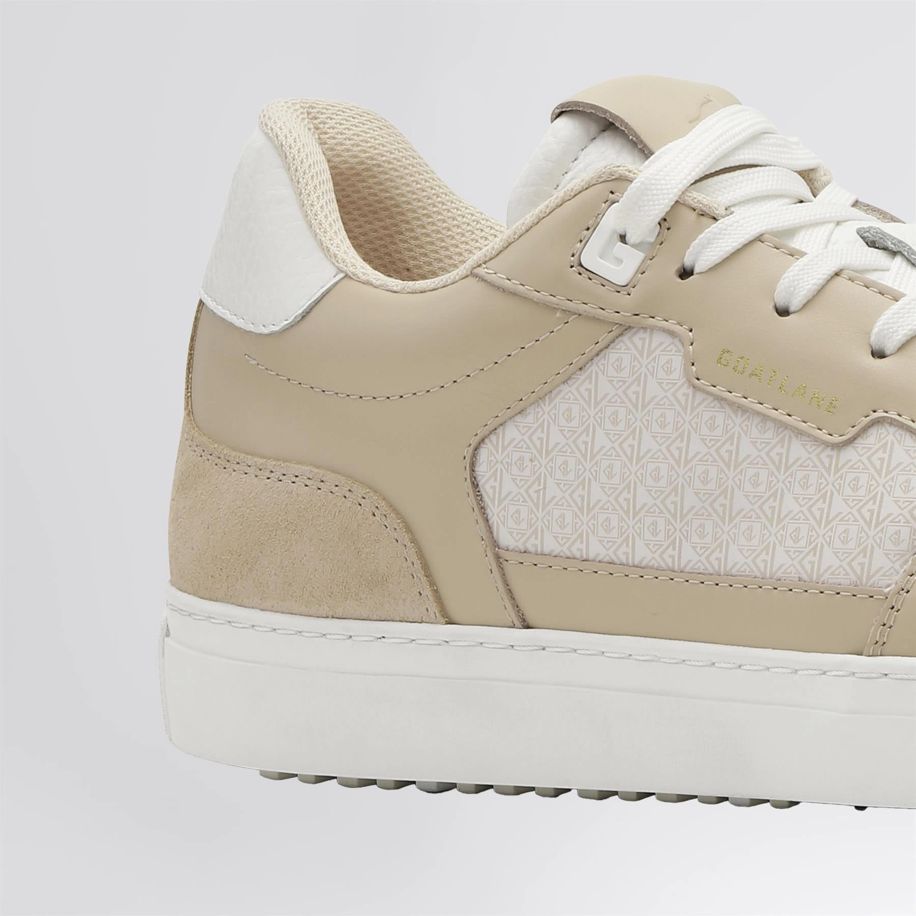Signature Contour Collection Golf Shoes Beige/White Leather Nike Men's Golf & Sports Shoes