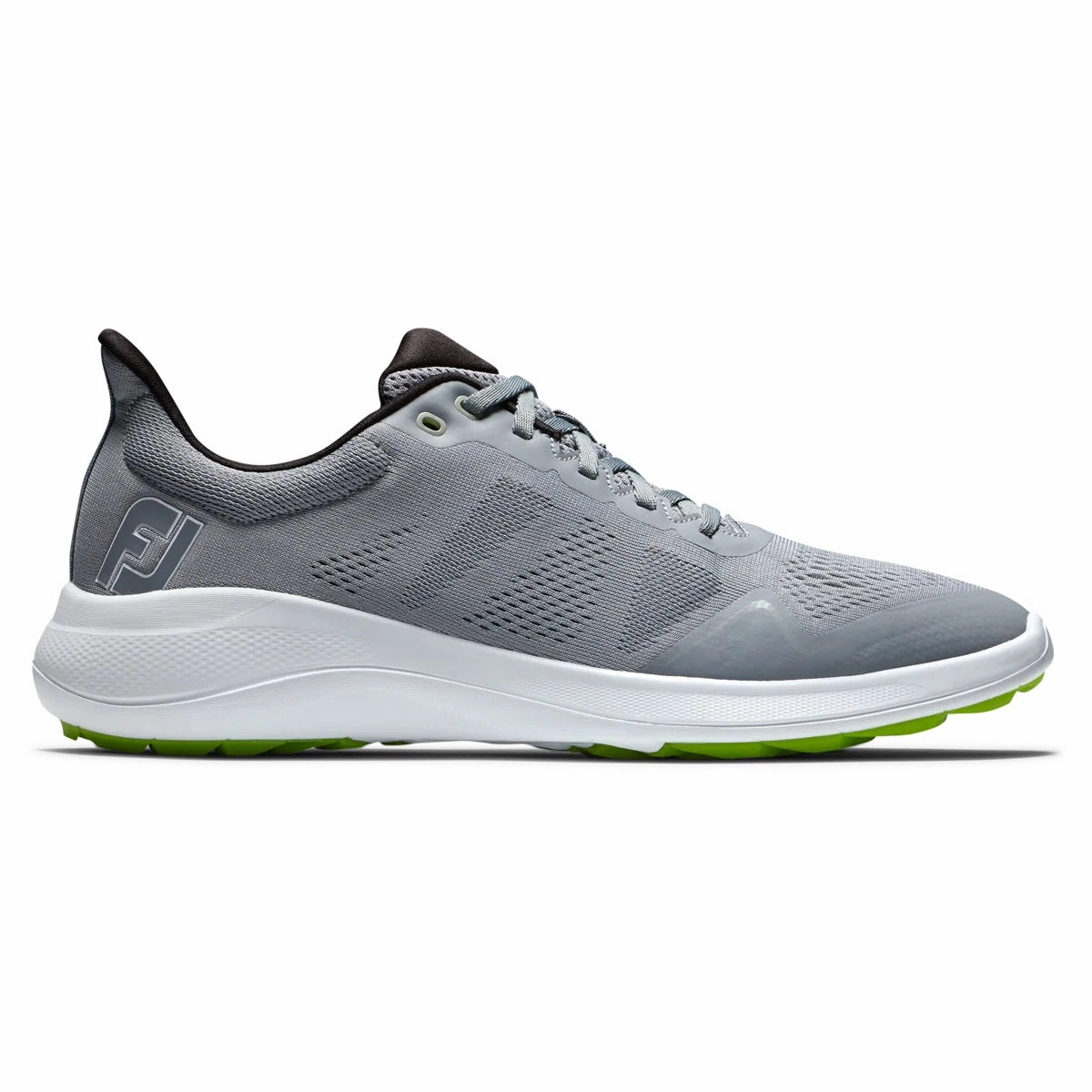 Cozy Slip-Ons FootJoy Flex Golf Shoes Grey/Lime 56142 (Previous Season Style)