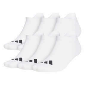 Six Pack Ankle Length Socks White Adidas men's athletic apparel