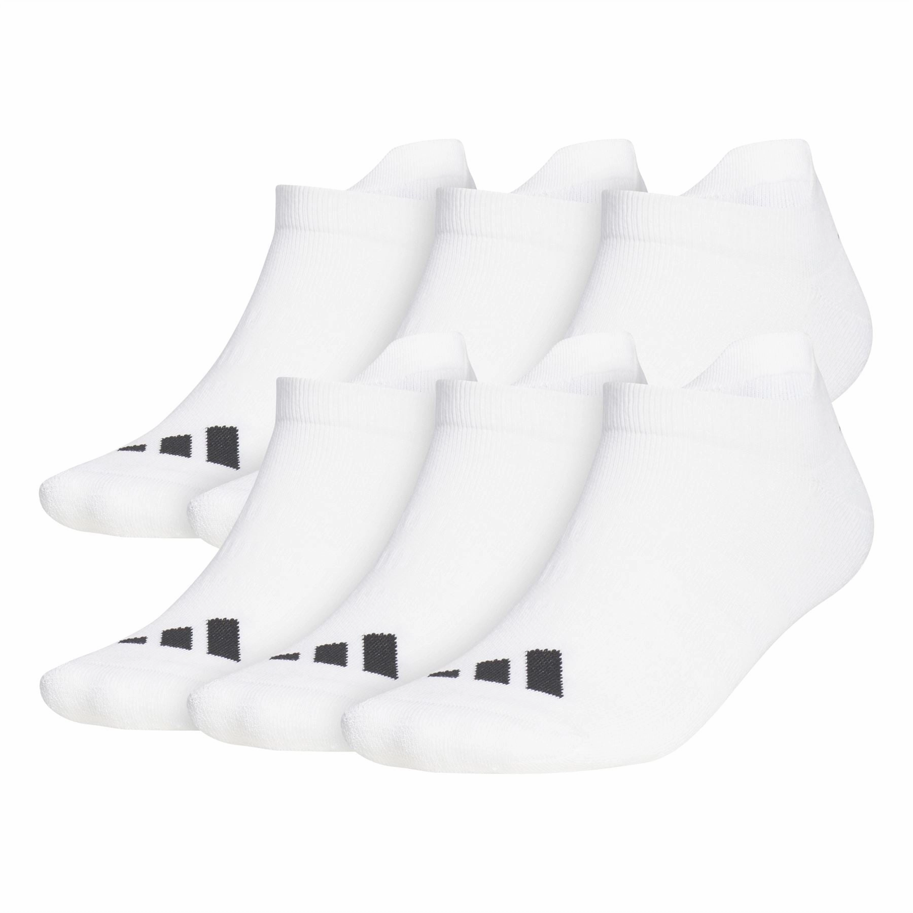 Six Pack Ankle Length Socks White Adidas men's athletic apparel