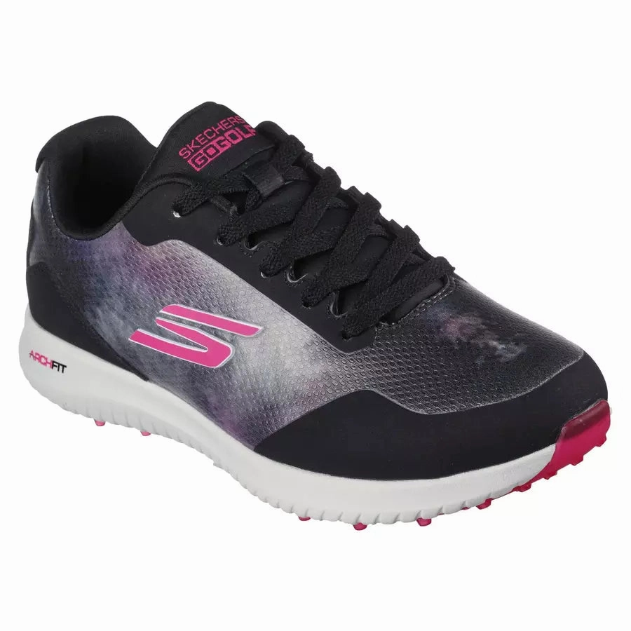 Skechers Ladies Arch Fit GO GOLF Max 2 Splash - Black Women's Spikeless Golf Shoes