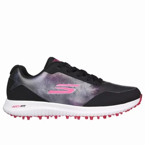 Skechers Ladies Arch Fit GO GOLF Max 2 Splash - Black Women's spikeless golf shoes collection