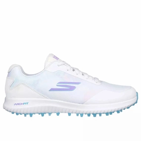 Skechers Ladies Arch Fit GO GOLF Max 2 Splash - White Women's spikeless golf shoes collection