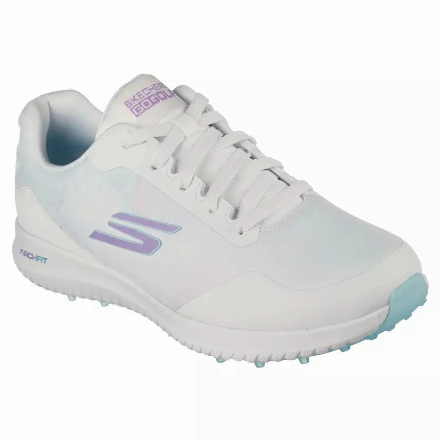 Skechers Ladies Arch Fit GO GOLF Max 2 Splash - White Women's Spikeless Golf Shoes