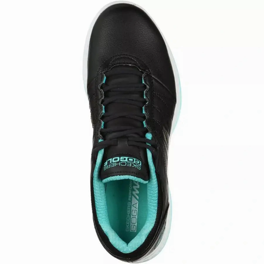 Skechers Ladies GO GOLF Pivot Golf Shoes - Black/Turquoise Women's Spikeless Golf Shoes
