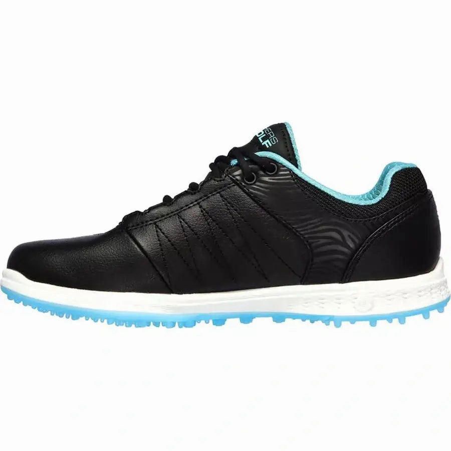 Skechers Ladies GO GOLF Pivot Golf Shoes - Black/Turquoise Women's Spikeless Golf Shoes