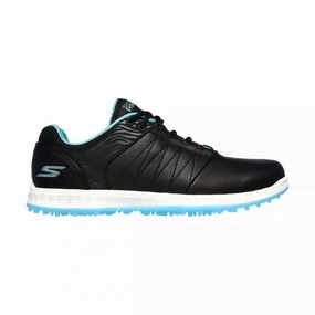 Skechers Ladies GO GOLF Pivot Golf Shoes - Black/Turquoise Women's spikeless golf shoes collection
