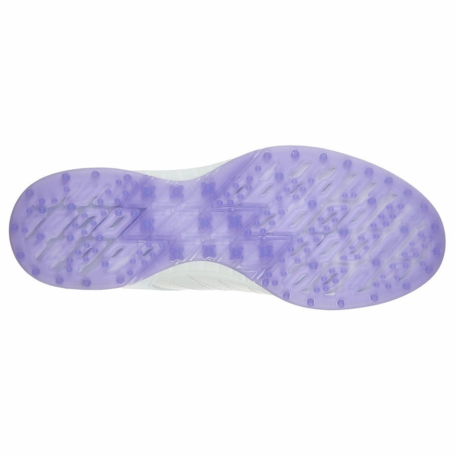 Skechers Ladies GO GOLF Pivot Golf Shoes - White/Purple Women's Spikeless Golf Shoes