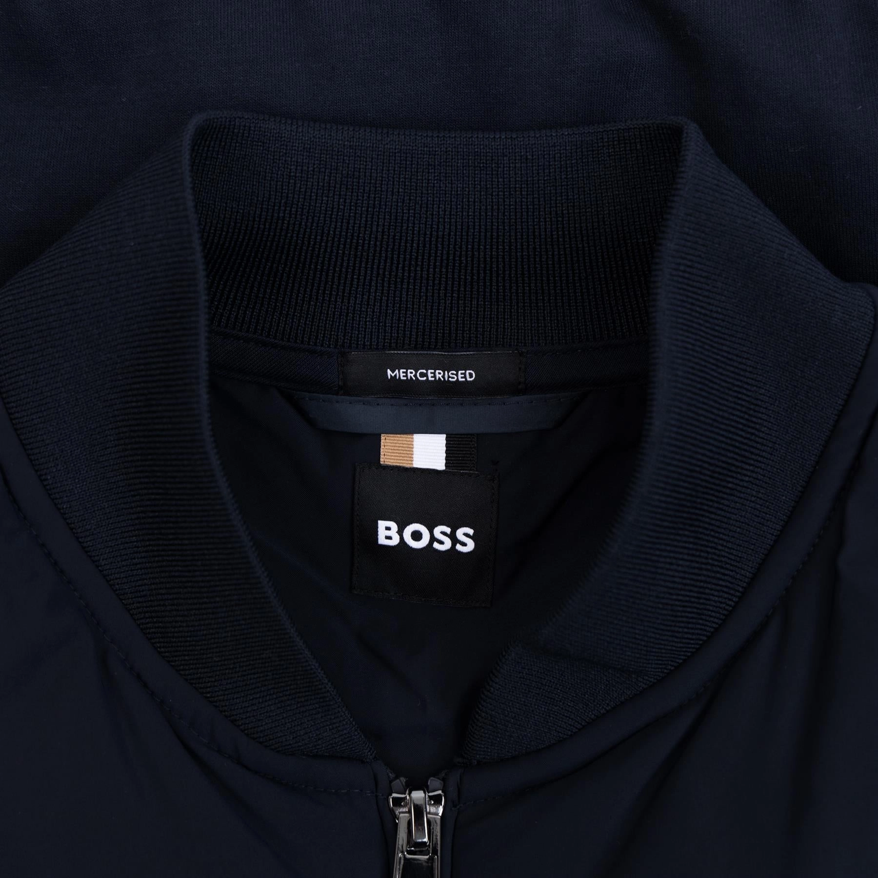 Skiles Full Zip Jacket Dark Blue Boss Men's Fashion