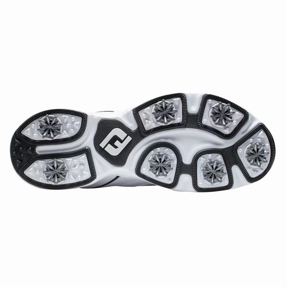 Walking Shoes FootJoy Sneaker Golf Shoes White/Black - 24 Men Speed Lace Sneakers