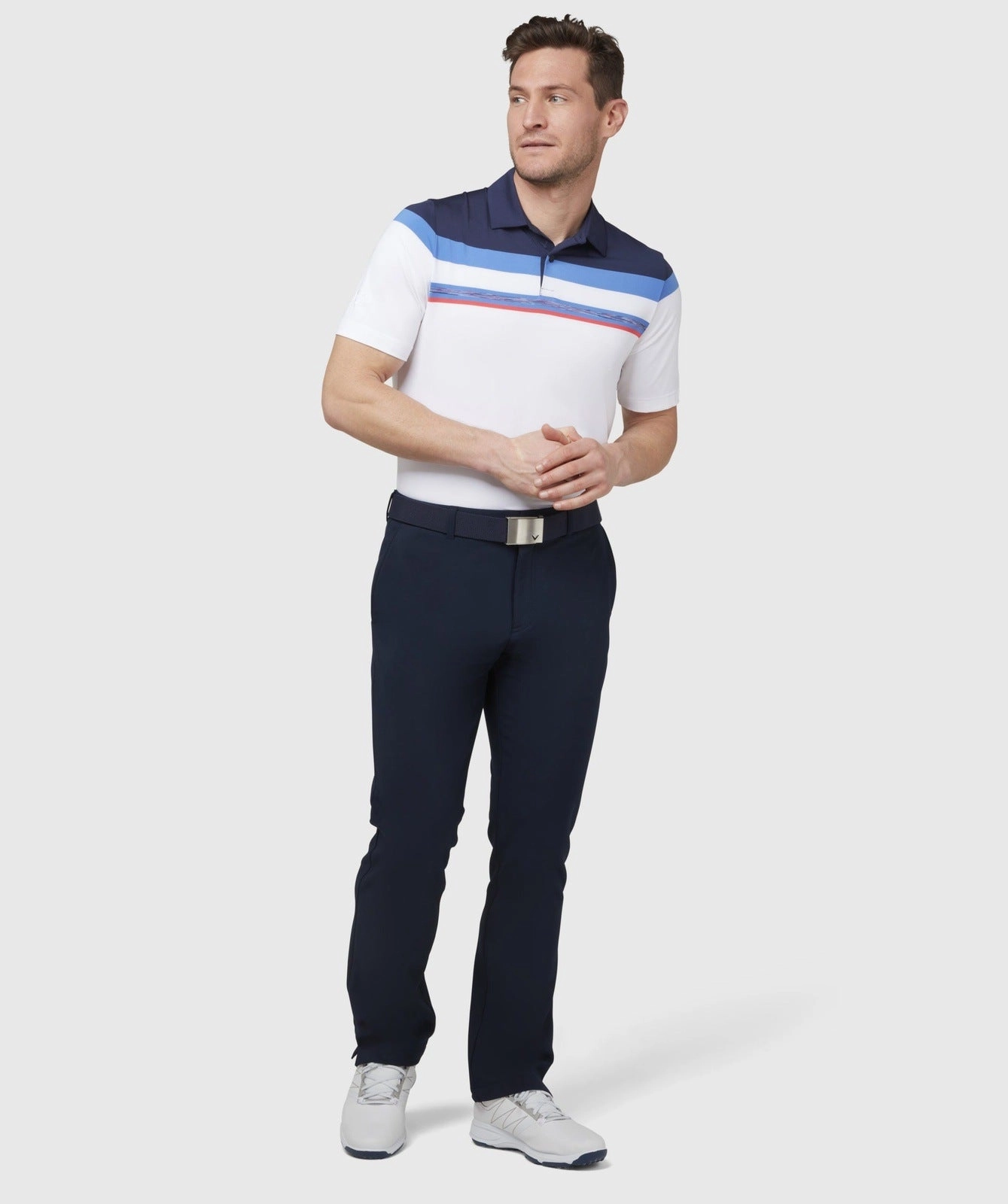 Callaway Space Dye Block Golf Shirt CGKSC0C5 basic fashion essentials