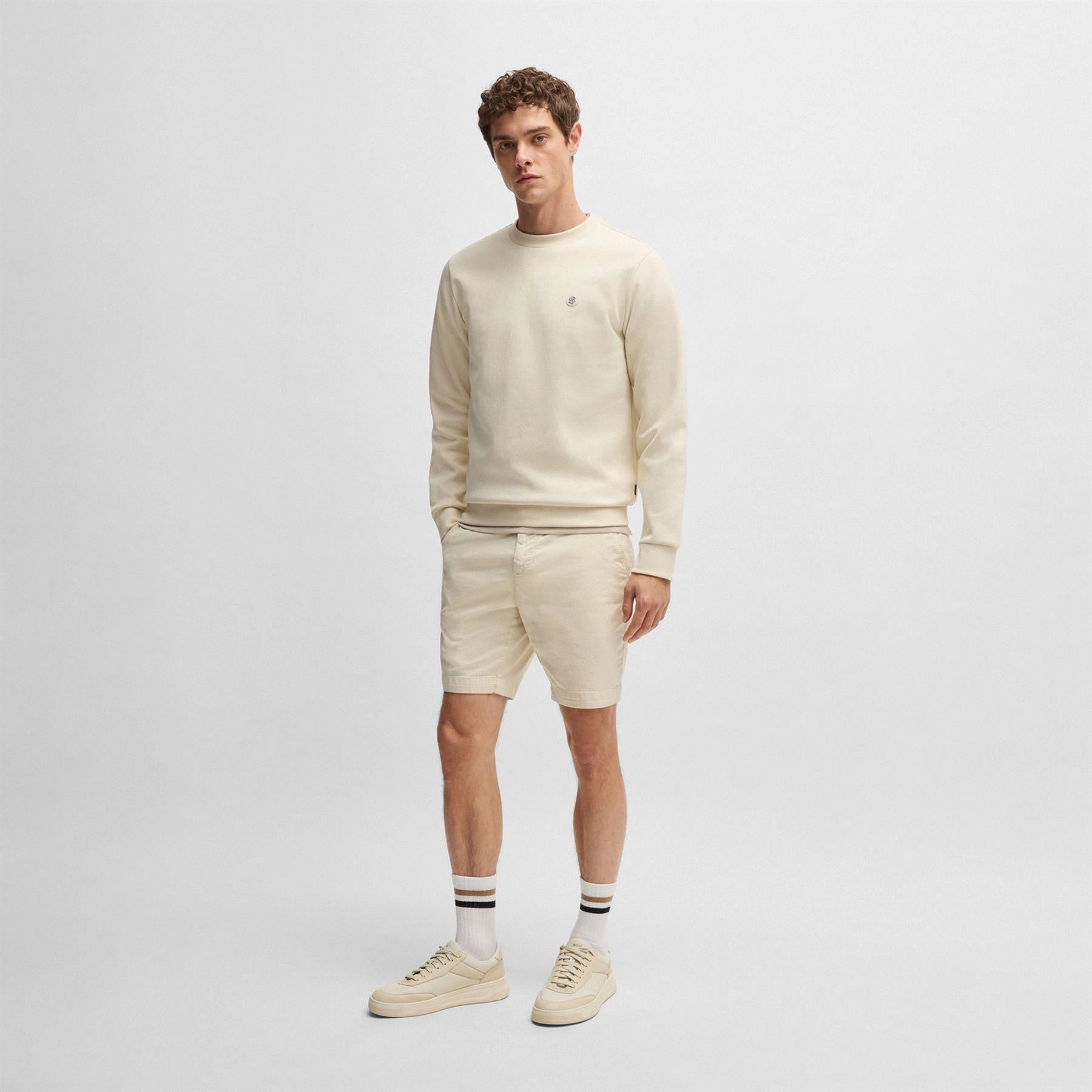 Slice Shorts 1 Open White Boss Men's Fashion