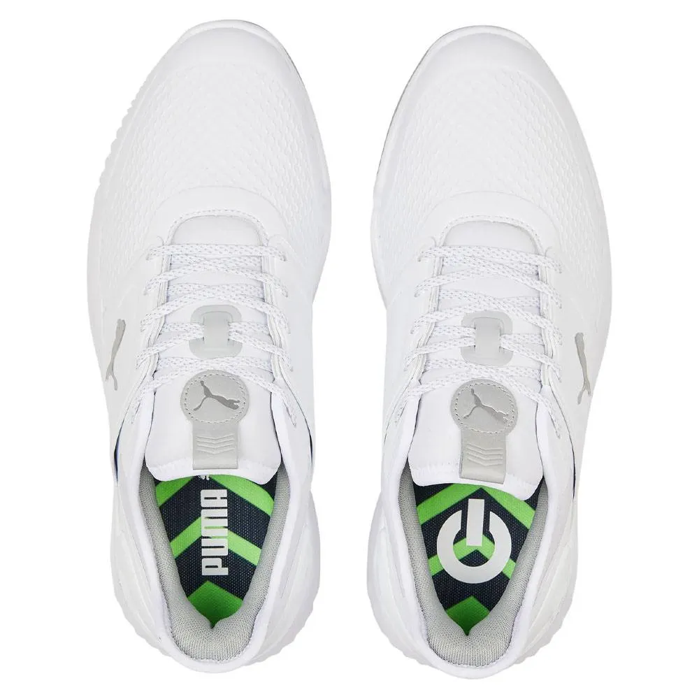 PUMA Ignite Elevate SS Spikeless Golf Shoes White/Silver - SS24 Men Contemporary Design Sneakers