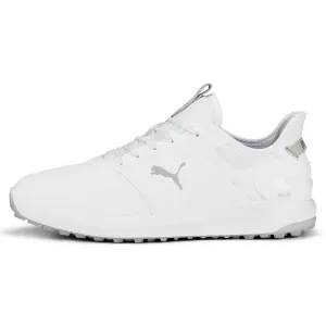 Breathable Everyday Sneakers Smart Fit PUMA Ignite Elevate SS Spikeless Golf Shoes White/Silver - SS24 Men Street Style