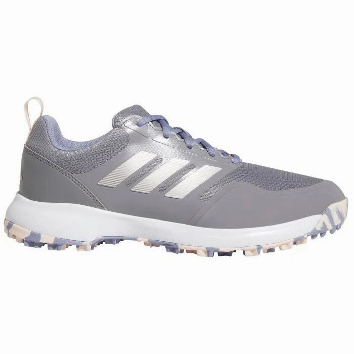 Retro-Inspired Sneakers, Smooth Finish Shoes Smart Fit New Women's Adidas Tech Response 3.0 SL Golf Shoes - Grey Three/Silver Metallic/Silver Violet Classic Walking Shoes