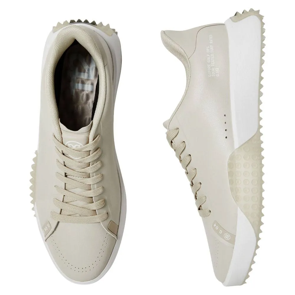Gfore G.112 P.U Leather Spikeless Golf Shoes Stone - FA23 Men High-Top Shoes, Faux Fur Slippers, Unisex Sneakers