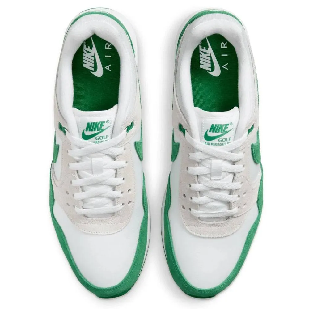 Comfortable Soles Nike Air Pegasus '89 Spikeless Golf Shoes White/Malachite/Photon Dust - FW24 Unisex